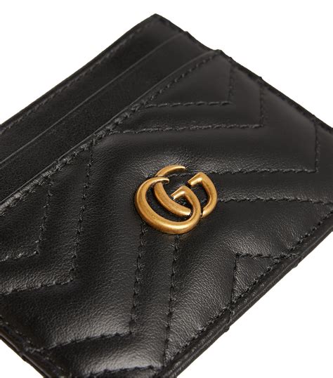 black leather gucci card holder with chain|gucci card holder black friday.